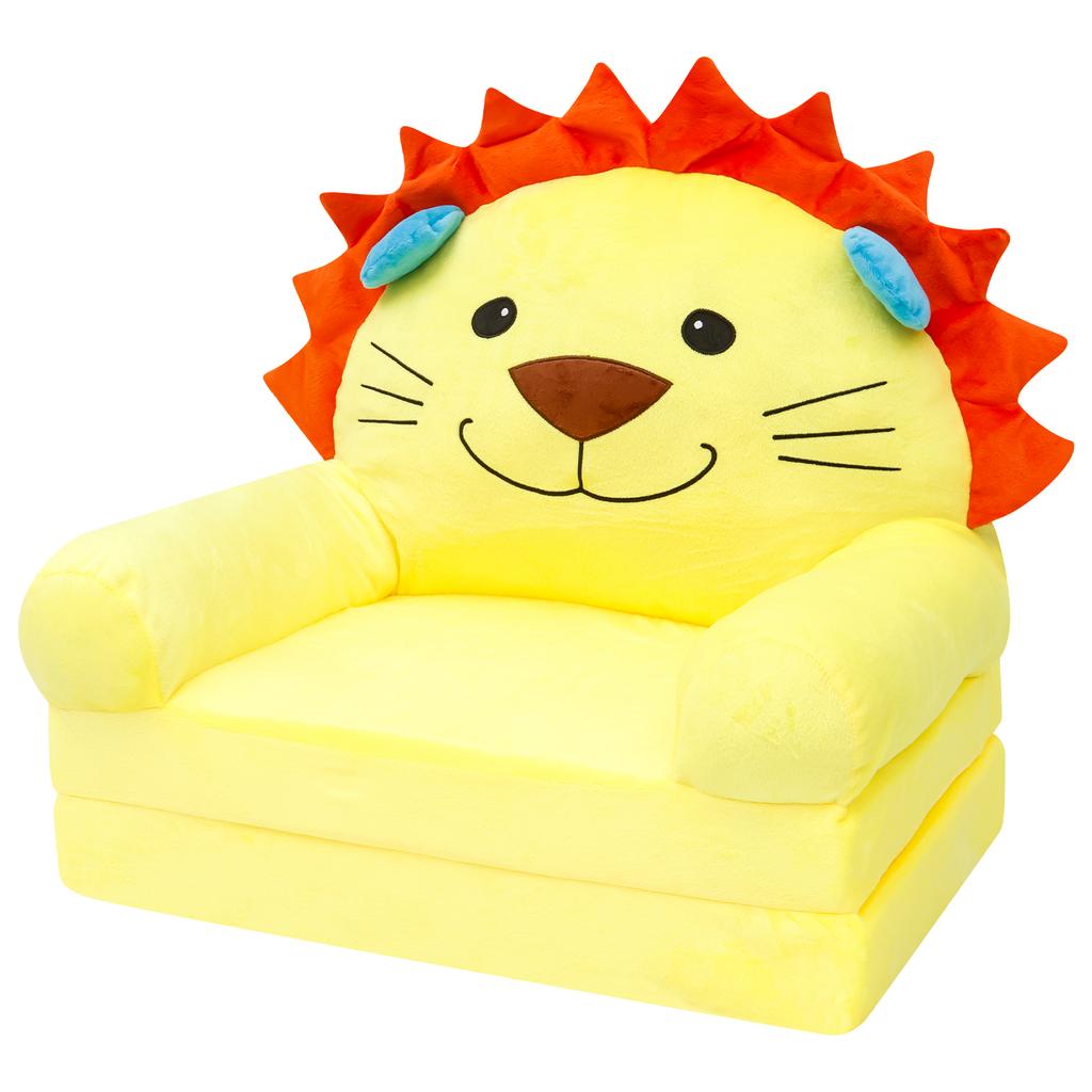 Foldable Kids Sofa Seat Chair Foam Filled Children's Sleeping Bed Lazy Couch Reading Armchair for Reading Relaxing Nursery