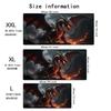Blood Moon Dragon Mouse Pad Large Computer Office Game Table Mats Rubber Antislip Gaming Keyboard Mousepad Long Desk Pads 40x90
