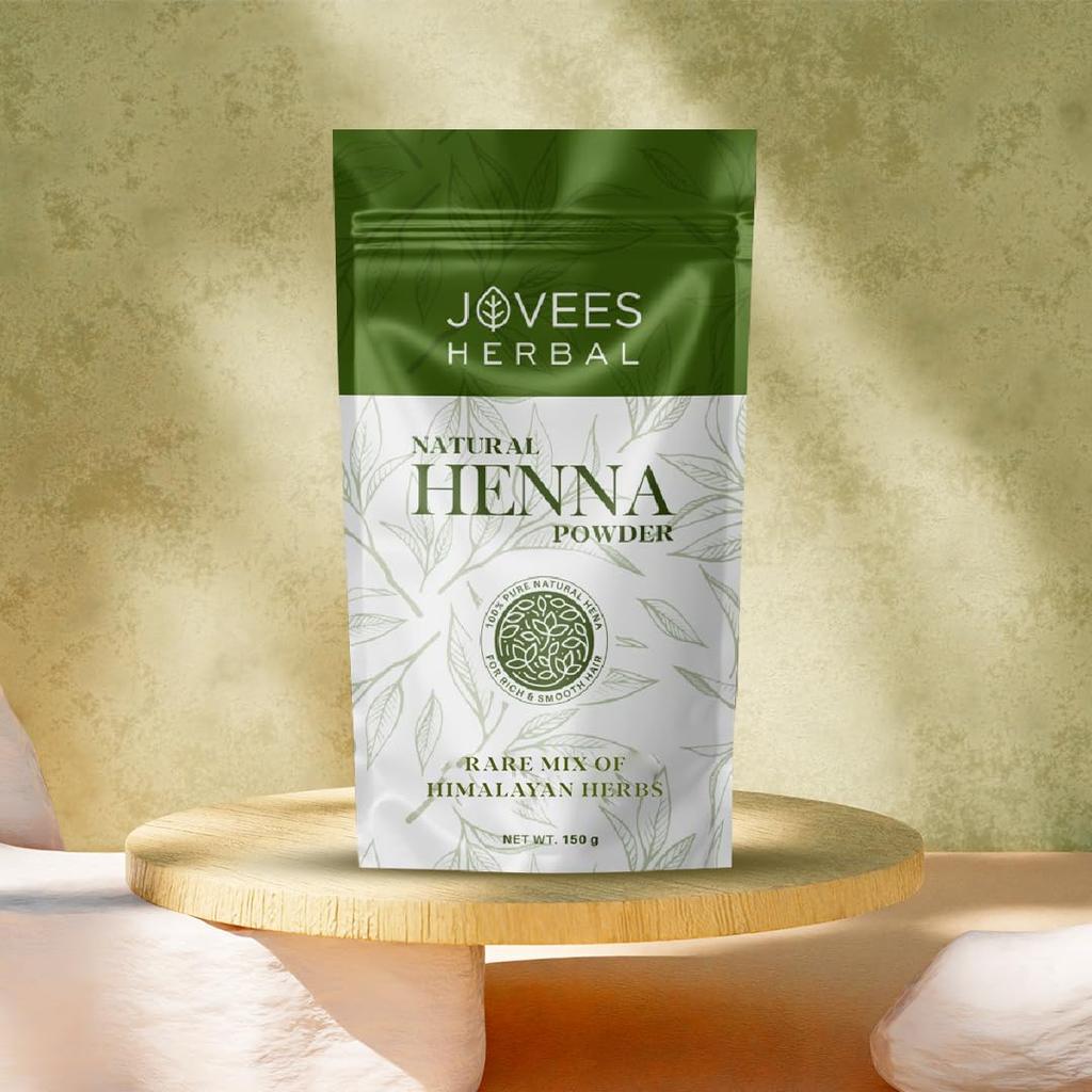 Jovees Herbal Mehandi Henna Powder With Amla Shikakai Brahmi For Hair Conditioning Repair & Hair Fall Control 150g