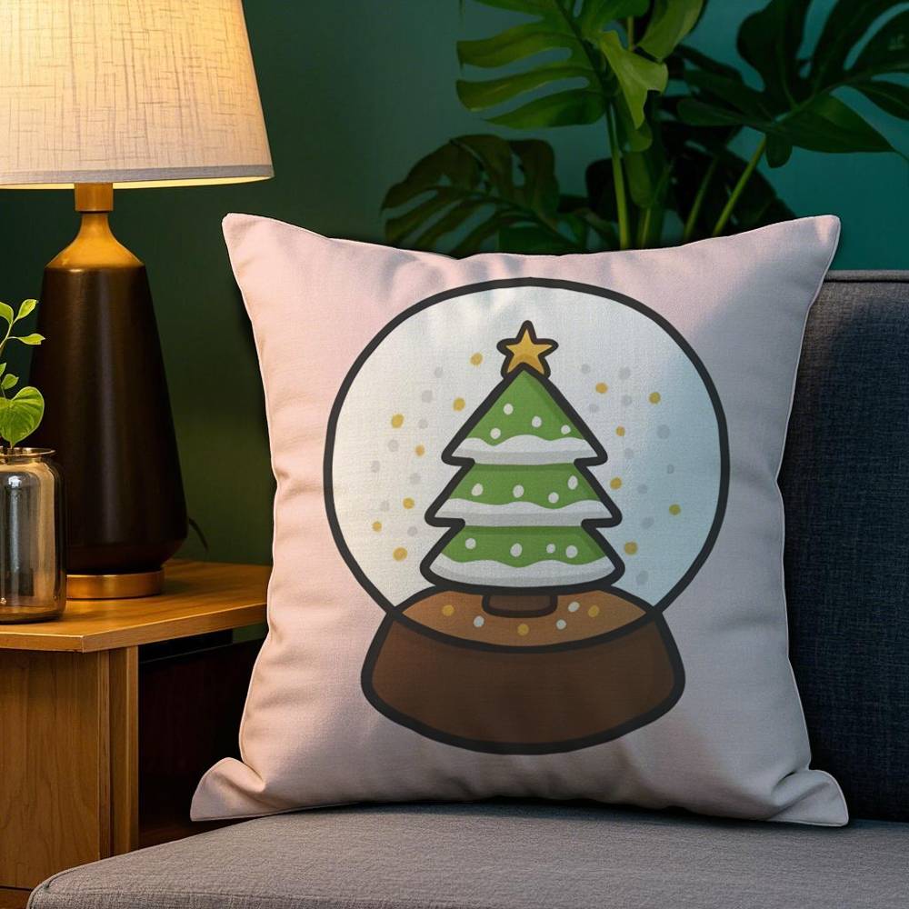 Halloween Cute Ghost Pillow Case Plush Fabric Soft Double Sided Print Sofa Cushion Cover Throw Pillow Covers