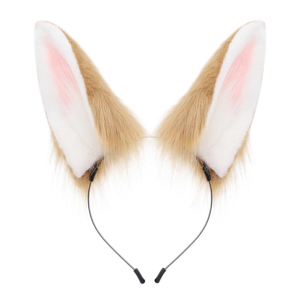 Zweidimensionales Handgemachtes Niedliches Plüsch Kaninchenohren Haaraccessoires Comic-Con Cosplay Requisiten Simulation Tierohren Stirnband Kopfbedeckung