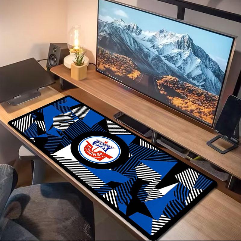 Hansa Fc Badge Large Size Mouse Pad Large Gaming Table Cushion Nonslip Laptop Tablet Big Mousepad Xxl Mat Mini Pc Playmat With Lock Edge