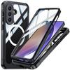 Case for Samsung Galaxy A37 5G, Shockproof, with Glass, for MagSafe, Black