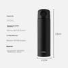 Insulated Mug, 500ml, for Men, Women And Children, Water Bottle, Student Birthday Gift, TCOK Matte Black