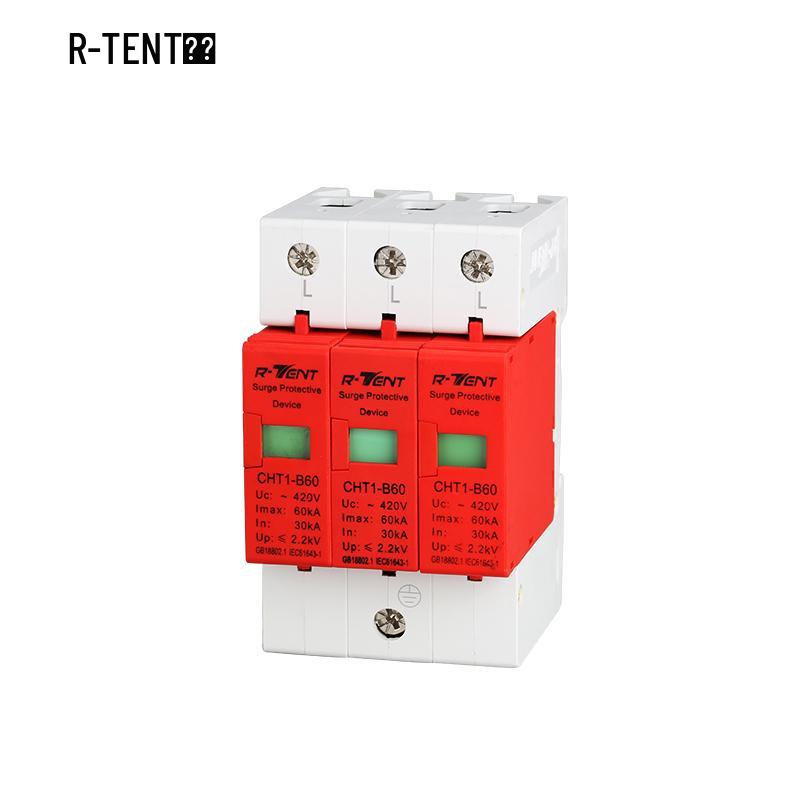 1P-4P Lightning Arrester Surge Protector Circuit Breaker 10KA-100KA