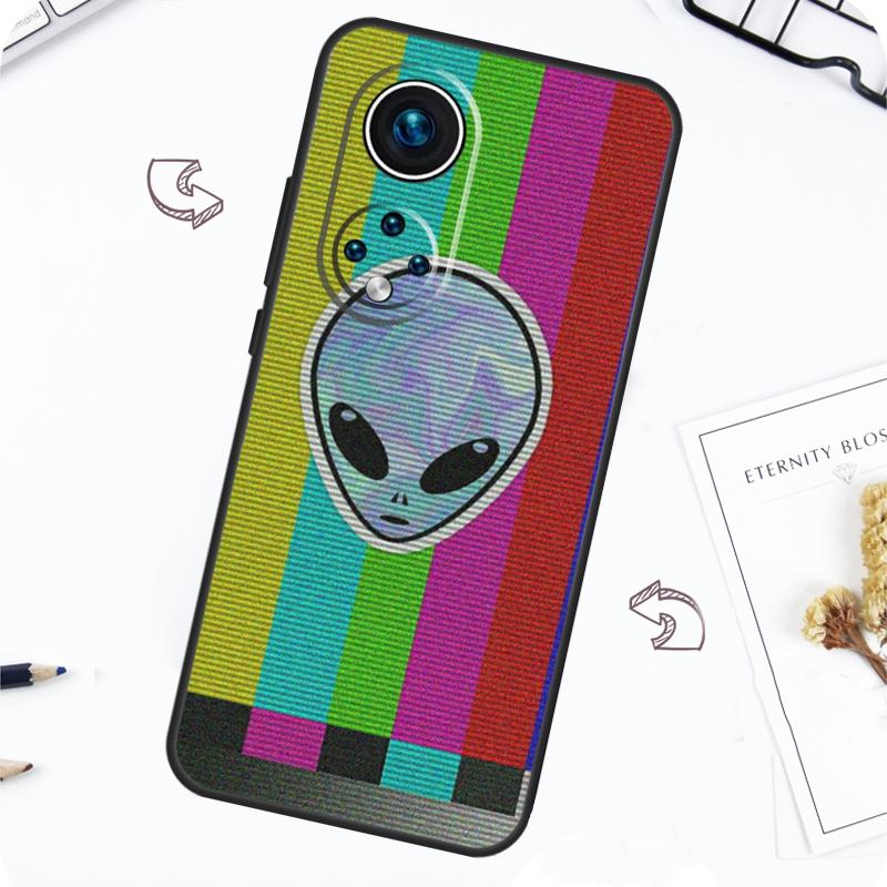 Aesthetic Alien Case For Honor Magic 7 5 6 Pro Honor 200 Pro X9b X9a X8b X8a X8 X9 X9c 50 70 90 Lite Cover