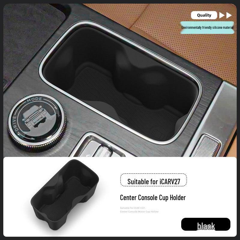 Chery iCAR V27 Center Console Silicone Cup Holder Coaster Sleeve Accessories