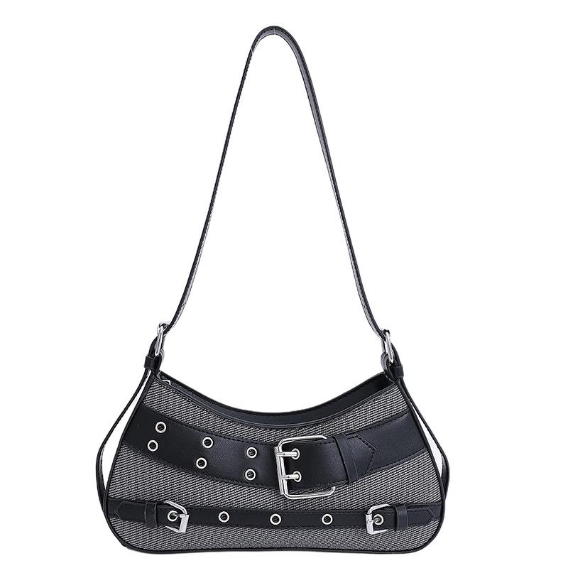 

Retro niche portable saddle bag women s new trendy and versatile highend fashion single shoulder oblique span bag чёрный