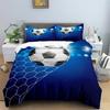 Football Bedding Set 3D Soccer Child Duvet Cover Single Double Sports Boy Home Textile Comforter Nordic Covers for Bed King Full
