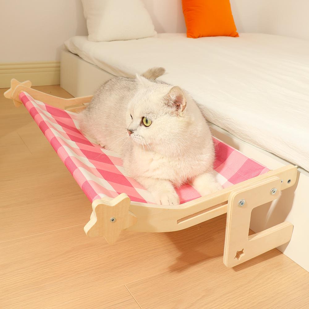 All-Season Cat Hammock: Cozy Bed for Window or Bedside Sunbathing