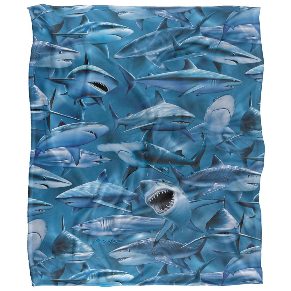 Royce McClure Attack Silky Great White Shark Supersoft Blanket