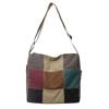 New Color Matching Tote Bag, Japanese and Korean Shoulder Messenger Bag, Retro Student Make-up Bag, Large-capacity Canvas Bag