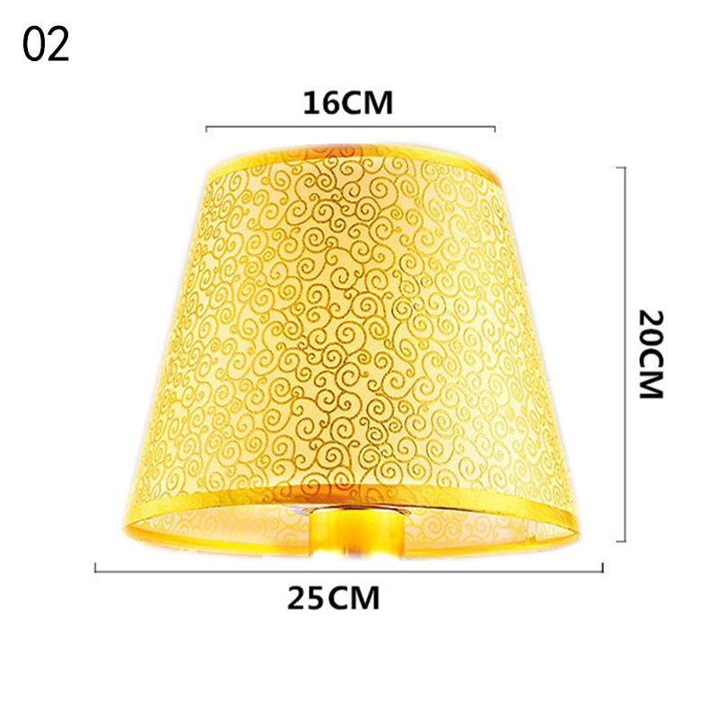 European Retro Style Table Lampshades PVC Sheepskin Fabric Floor Lamp Shade Bedroom Bedside Home Decor Wall Lamp Shell Cover