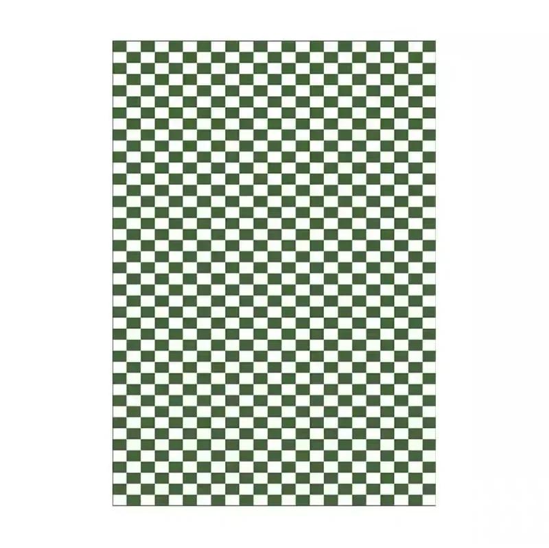 

1PC Vintage Checkerboard Rug Large Area Living Room Rug Sofa Coffee Table Mat Covered with Kitchen Bedroom Large Size Rug 80x120cm 31.5x47inch зелёный