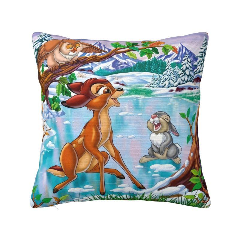 Custom Disney Film Bambi Cartoon Luxury Pillow Cover Living Room Decoration Anime Deer Cute Car Cushion
