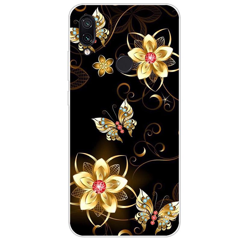 For Xiaomi Redmi Note 7 Case Flower Animal Cover Silicone Case For Redmi Note 7 Pro Note7 Bumper Shockproof Phone Case Coque