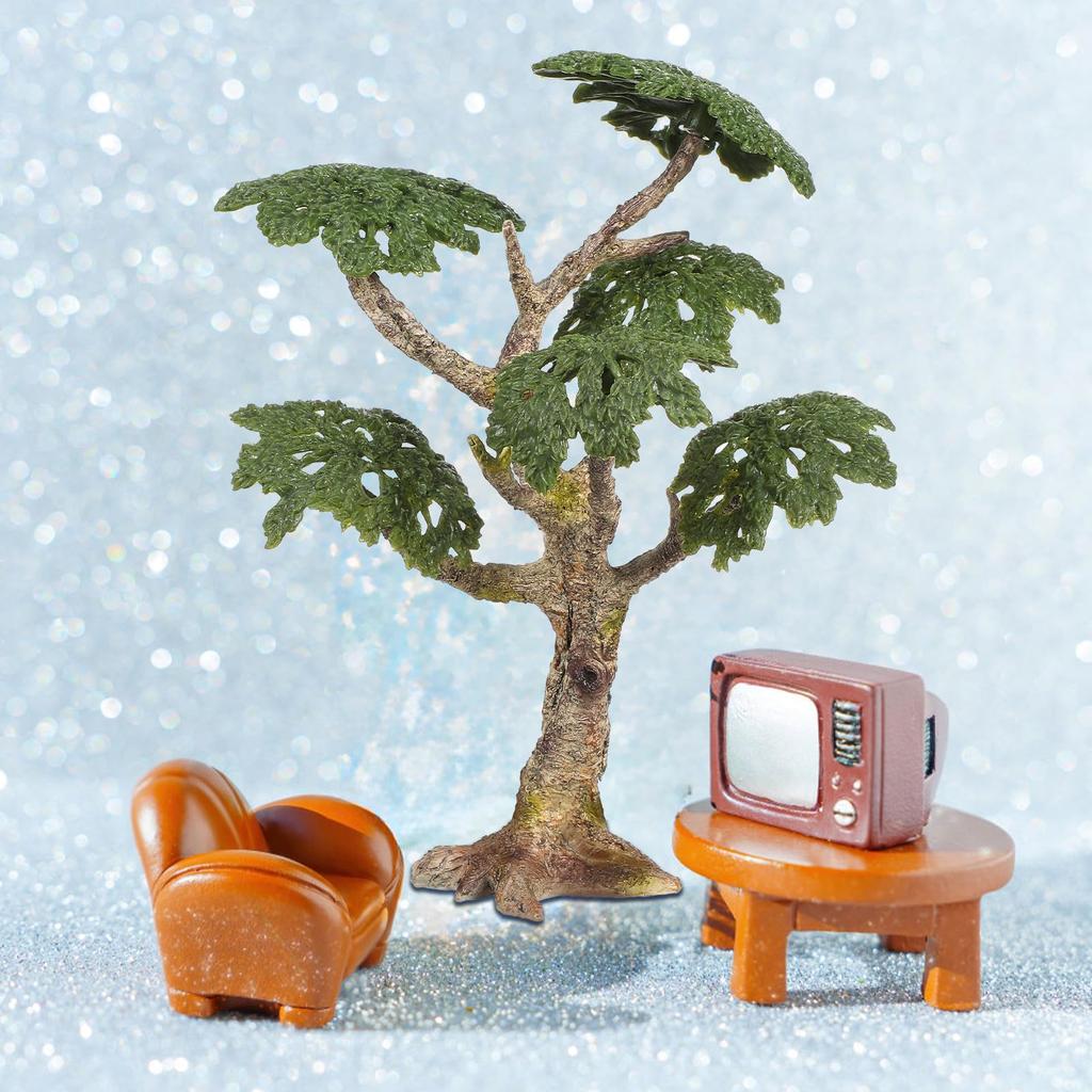 TEHAUX Diorama Trees Miniature Trees for Railway Models, Landscapes, Architectural Models, Plastic Models, TPR Material, Artificial Trees, Landscape
