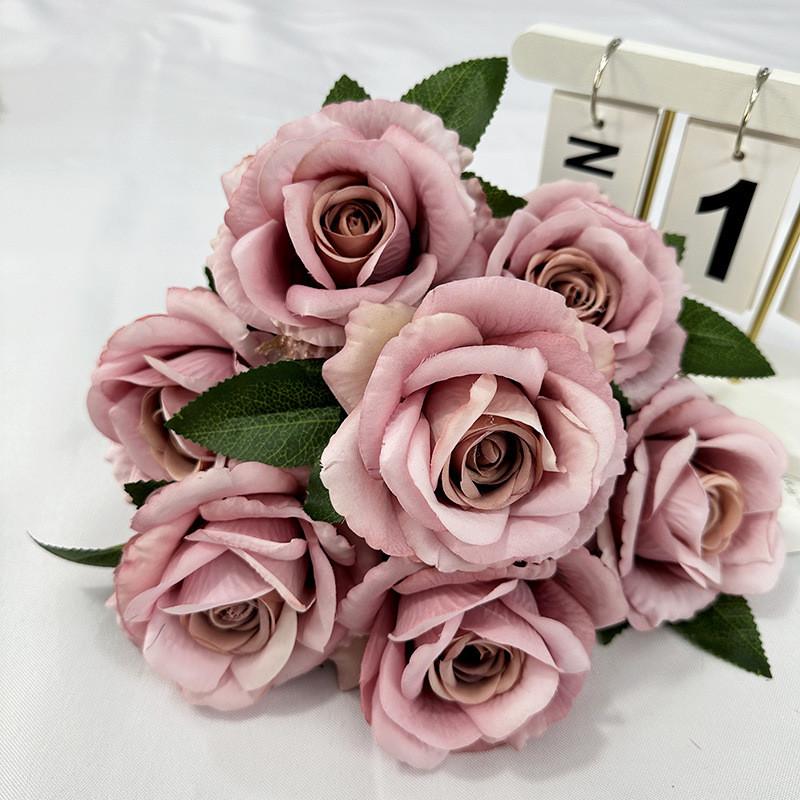 Rose Flower Artificial Wedding Hotel Restaurant Desktop Ornament Room Decoration