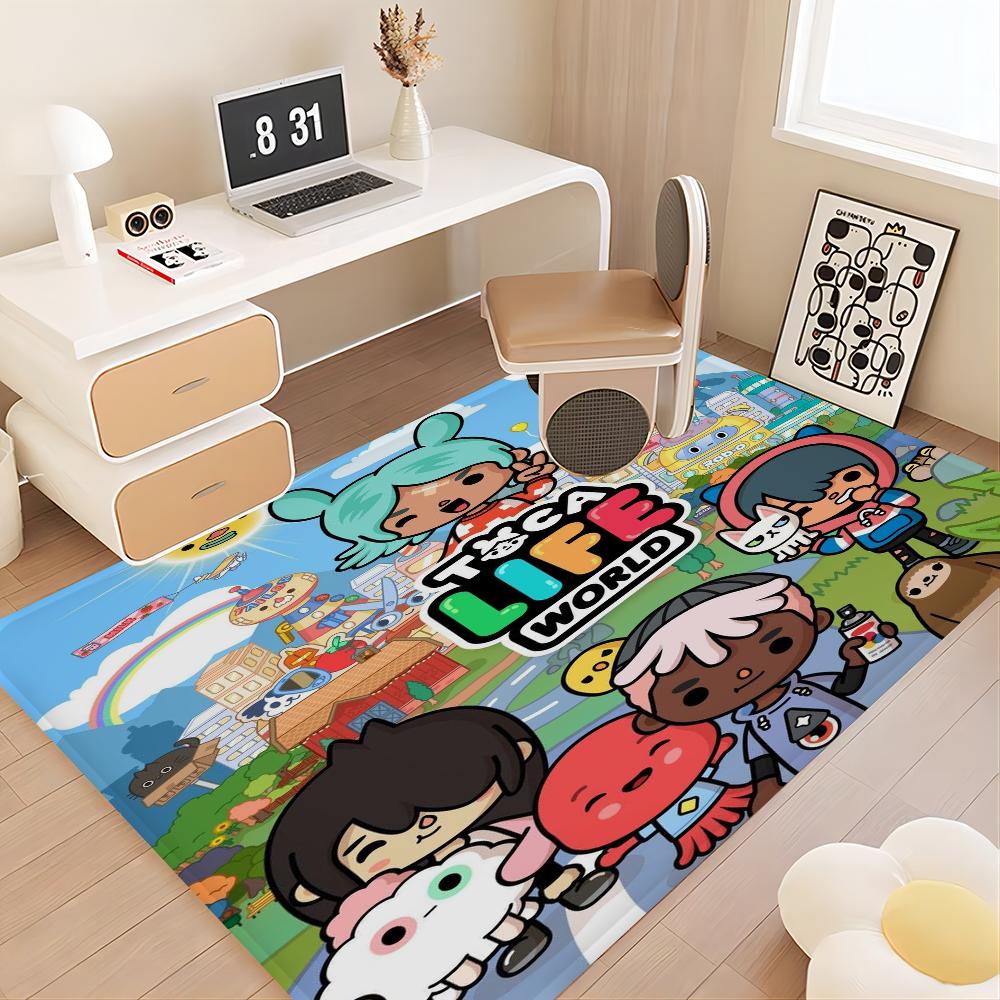 Toca Boca Toca Life World Fußmatte Fußmatte INS Stil Weicher Schlafzimmerboden Haus Waschküchenmatte Rutschfeste Haushalts Teppiche