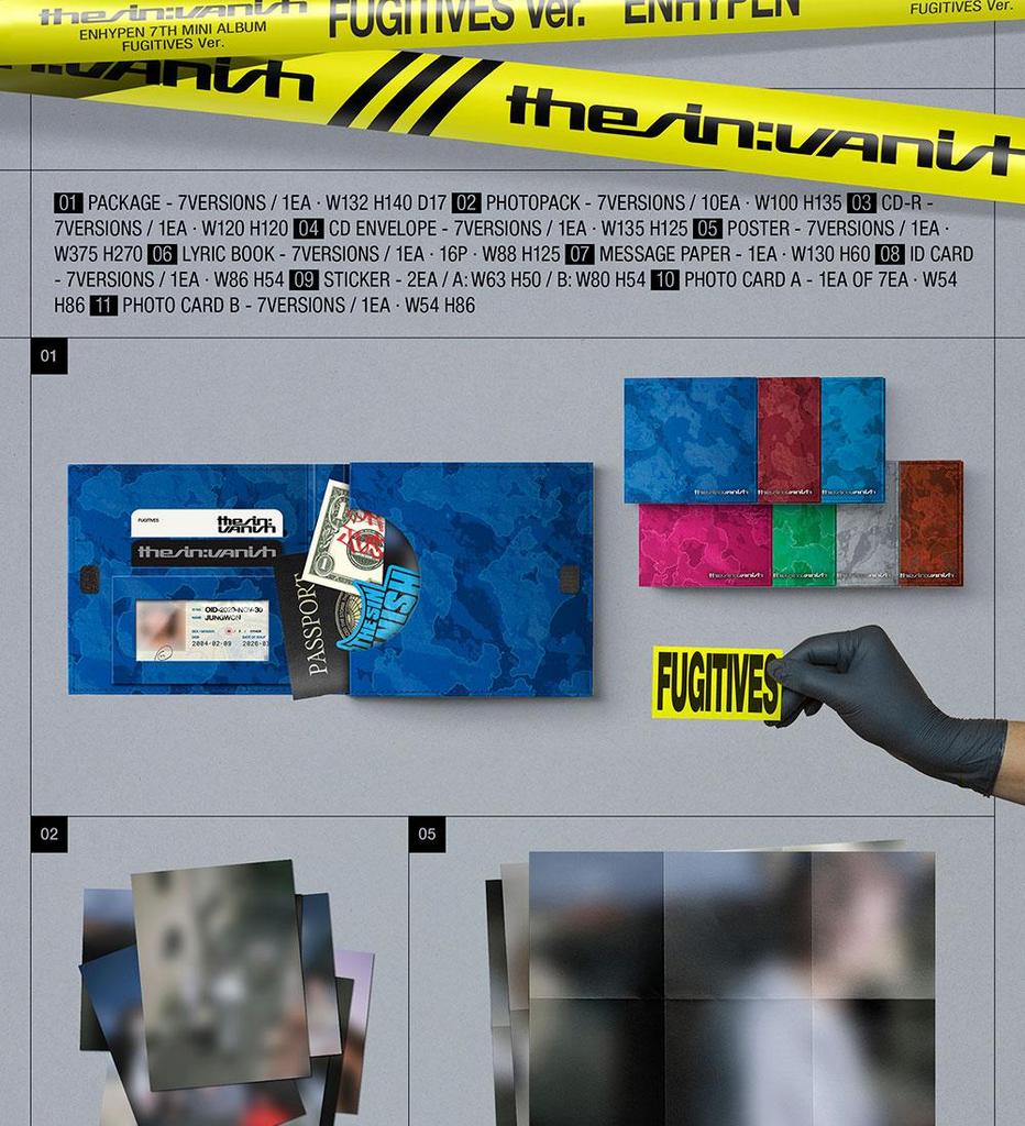ENHYPEN [DIE SÜNDE] : VANISH] 7. MINI-ALBUM (FLÜCHTLINGE ver.)