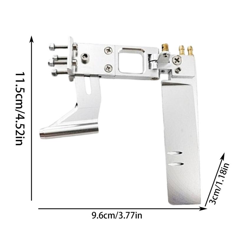 Boat Rudder For Trolling Motor 4.33in Marine Paddle Rudder Parts With 0.15in Shaft Bracket Catamaran CAT Water Absorber Rudder