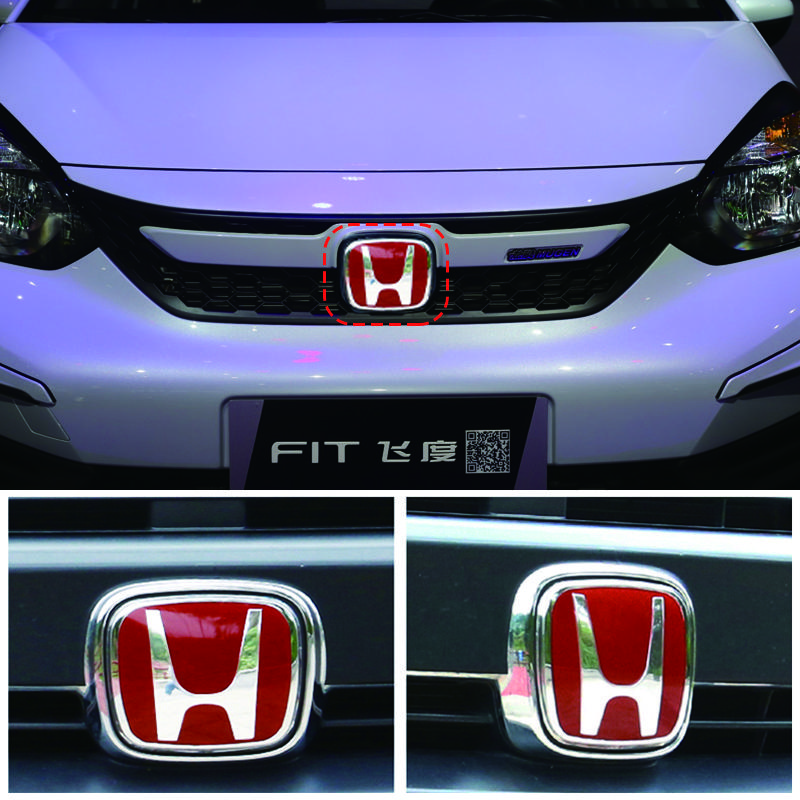 MPC4 Car Front Grille Badge Auto Steering Wheel Trunk Decorate Stickers For Honda FIT 2014-2018 Year Civic 8th 9th 9.5th 10th Generat