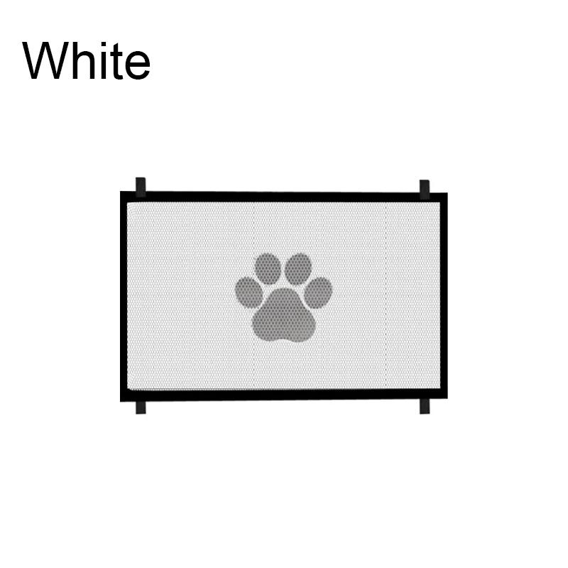 

Pet Barrier Fences Portable Folding Breathable Mesh Cat and Dog Safety Fences Pet Supplies to Ensure Pet Safety 110x78cm белый