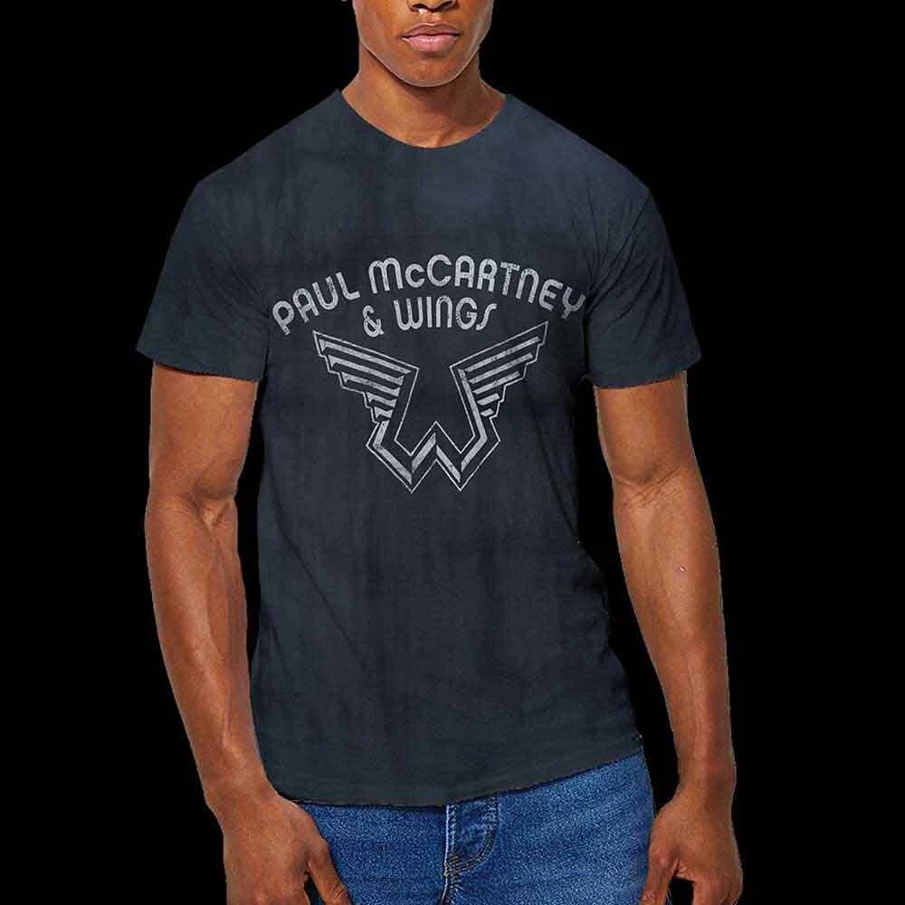 Paul McCartney Unisex T-Shirt: Logo (Dip-Dye) (X-Large) XL