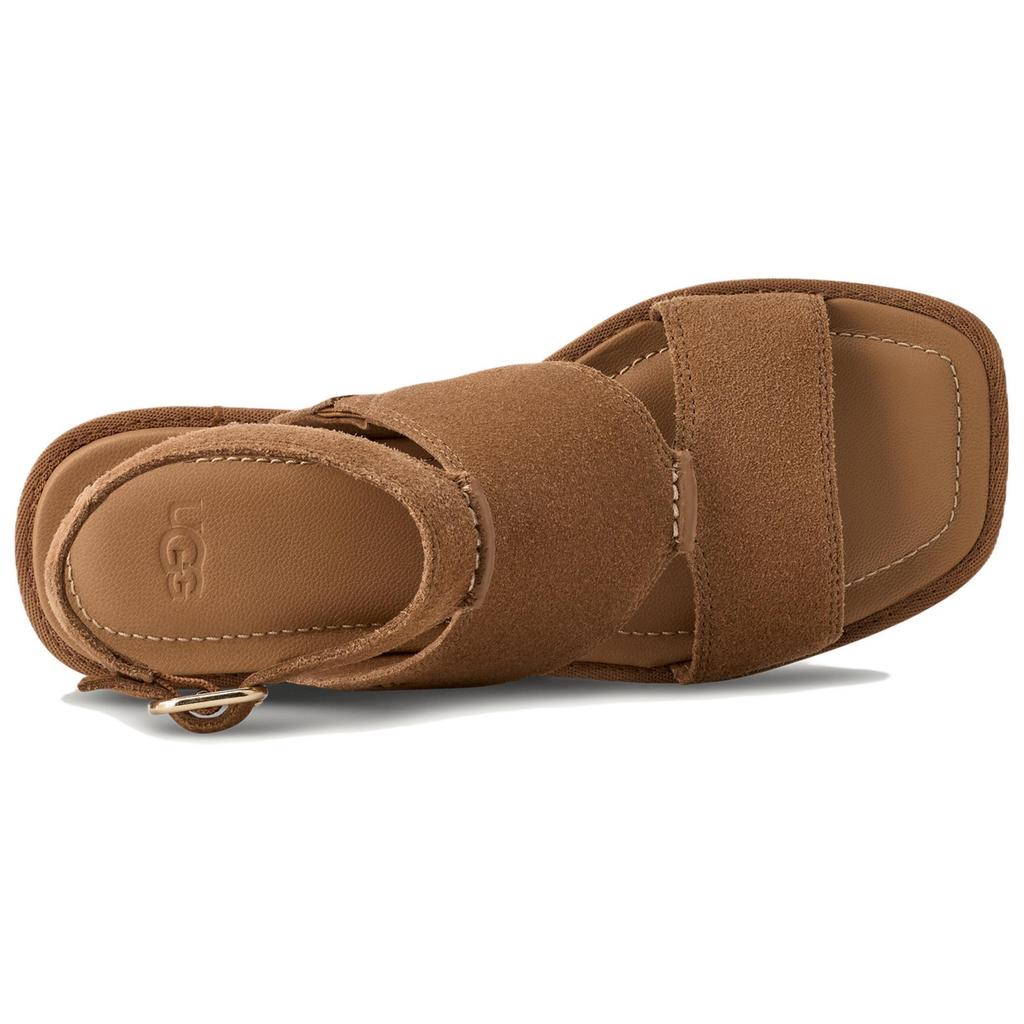 UGG Delray One Strap Sandals Women's Brown 1167453-CHE