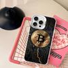 B-Bitcoin Phone Case Color Silver Shell For LPhone 17 16 16e 15 14 13 12 11 Pro Max Plus