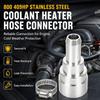 Stainless Steel Coolant Hose Splice 3/4 To 5/8 Inch Reducer Fitting for Heater Core Hose Repair and Service Use In Vehicle Upkeep Tasks
