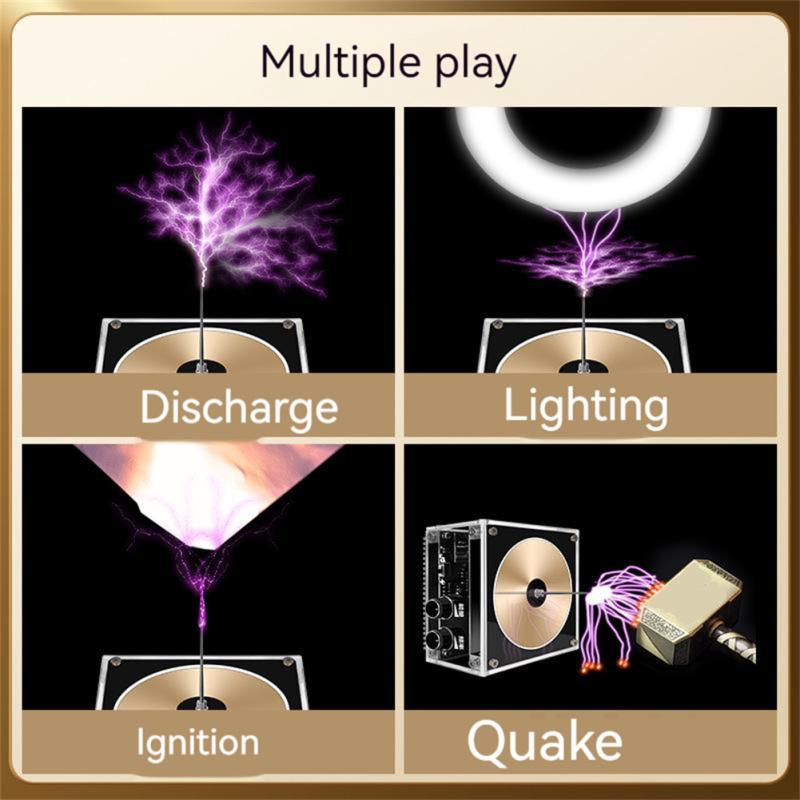 Muzică multifuncțională Tesla Coil Touchable Wireless Transmission Iluminat Știință Educație