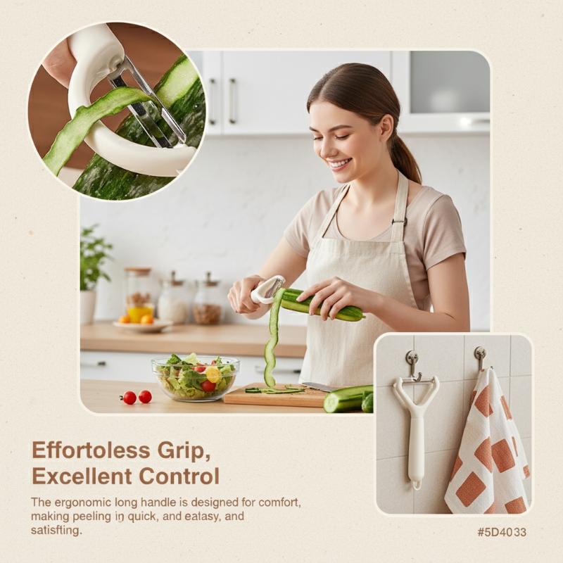 Sharp Long Handle Vegetable Peeler Multiple Functions Stainless Steel Blade For Potato Fruit Kitchen Utensil7