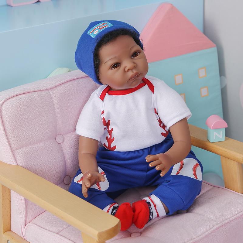 55cm Realistic Black Baby Reborn Doll 55 cm