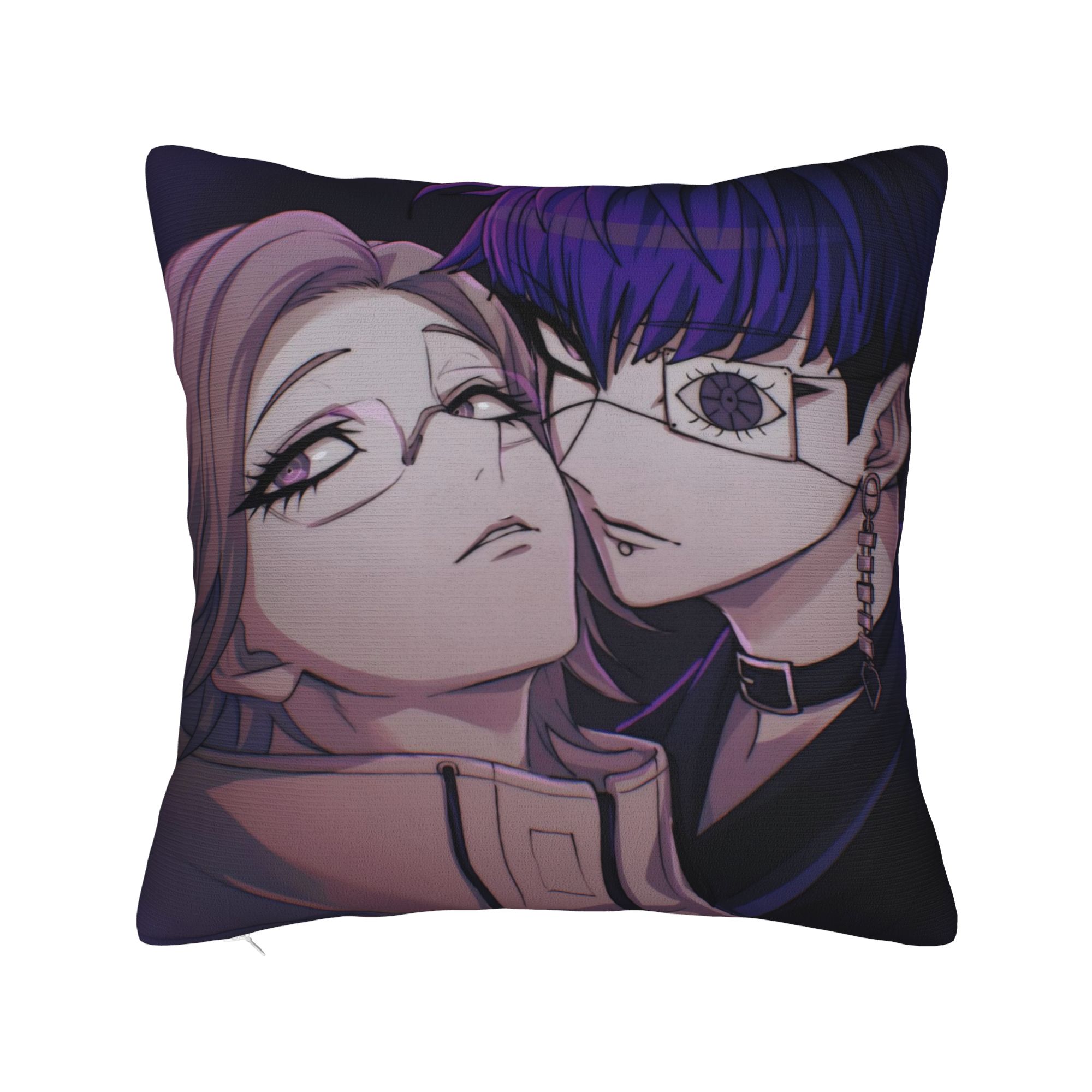 Eito HUNDRED LINE Square Pillowcases Polyester Sofa Last Defense Academy Cushion Cover Funny Decorative Pillowcase 40*40 12x12Inch