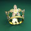 Geburtstagsblumen-Dekoration Kuchenaufsatz Krone Kleine Diademe für Puppe Diadem Braut Hochzeits-Haarschmuck Diademe Schmuckstücke