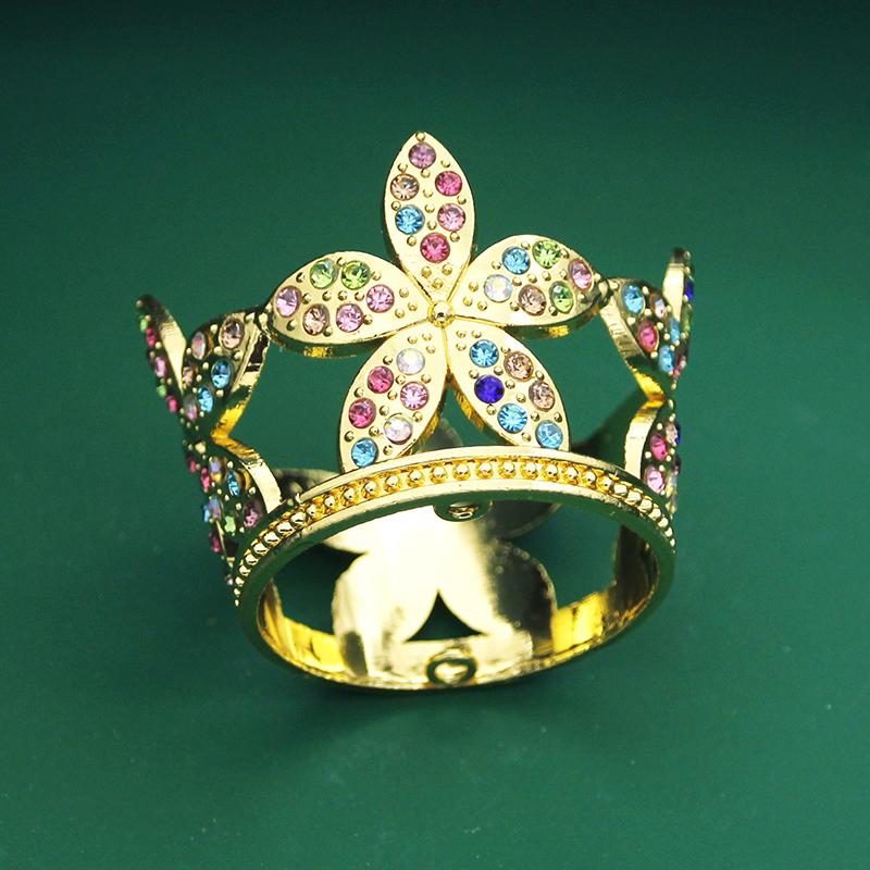 Birthday flower decoration Cake Topper Crown Small Tiaras for Doll Diadem Bridal Wedding Hair Jewelry Tiaras Ornaments