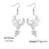 Dawapara Phönix Ohrringe für Damen Geometrisch Mythisches Tier Vogel Totem Anhänger Edelstahl Schmuck