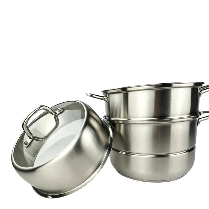 Lu Feng Lai 28cm 3-Layer Stainless Steel Steamer Pot