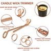 3/4pcs Candle Suppressor One-piece Tool Domestic Aromatherapy Candle Scissors Candle Suppressor Hook Tray Candle Tool Clippers