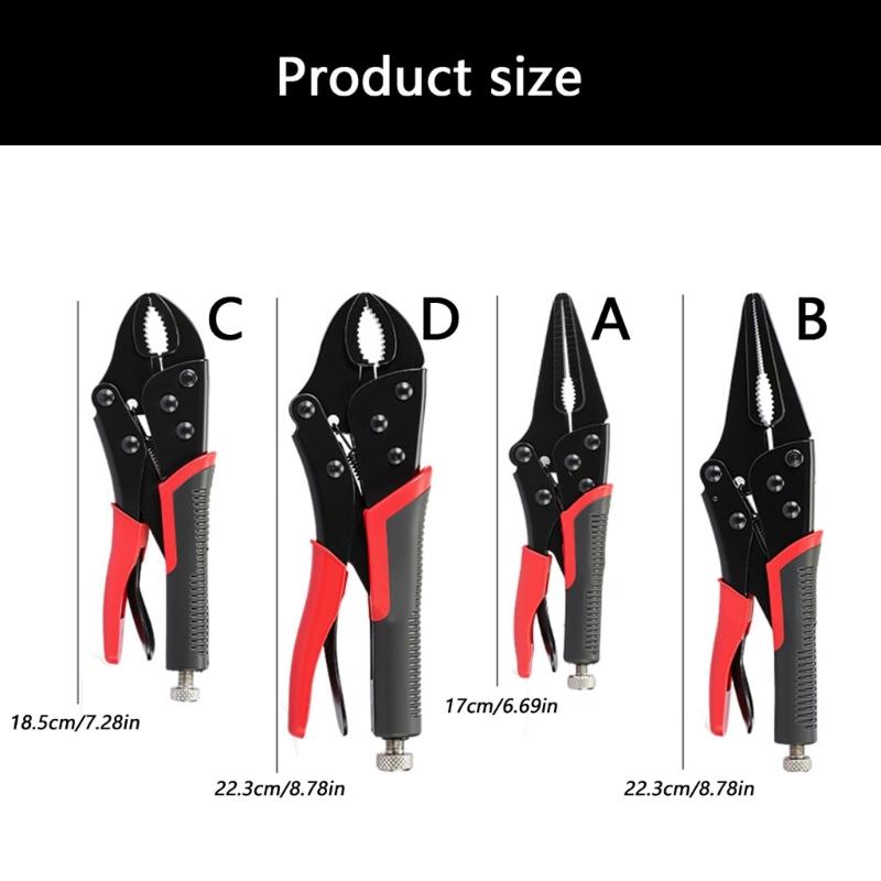 Quality Carbon Steel Locking Clamp Pliers With Accurate Teeth And Rolled Screw For Secure Fastening Industrial Projects