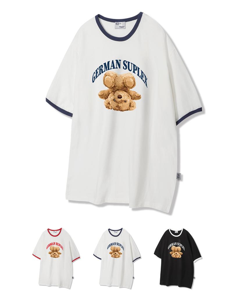 POLYGRAM Suplex Bear Ringer Short Sleeve T-Shirt - 3 Colors