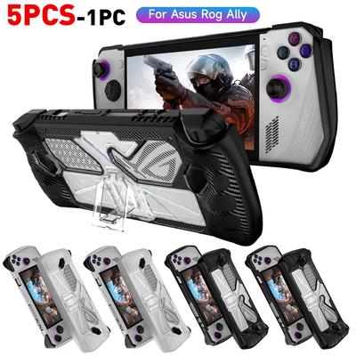 Console Protector TPU PC Protective Case Cover with Bracket Shockproof Replacement Accessories for Asus Rog Ally