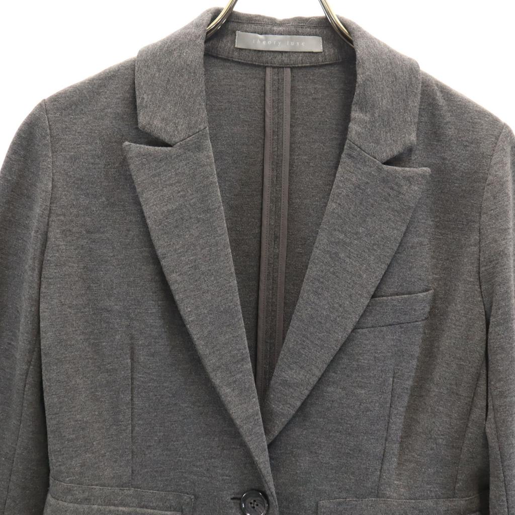 Theory Luxe Tailored Jacket 36 Gray Stretch Women Used