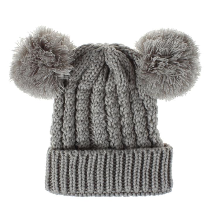 High Quality Custom Logo Children's Winter Knitted Hat Embroidery Kids Baby's Children's Winter Beanie Hat