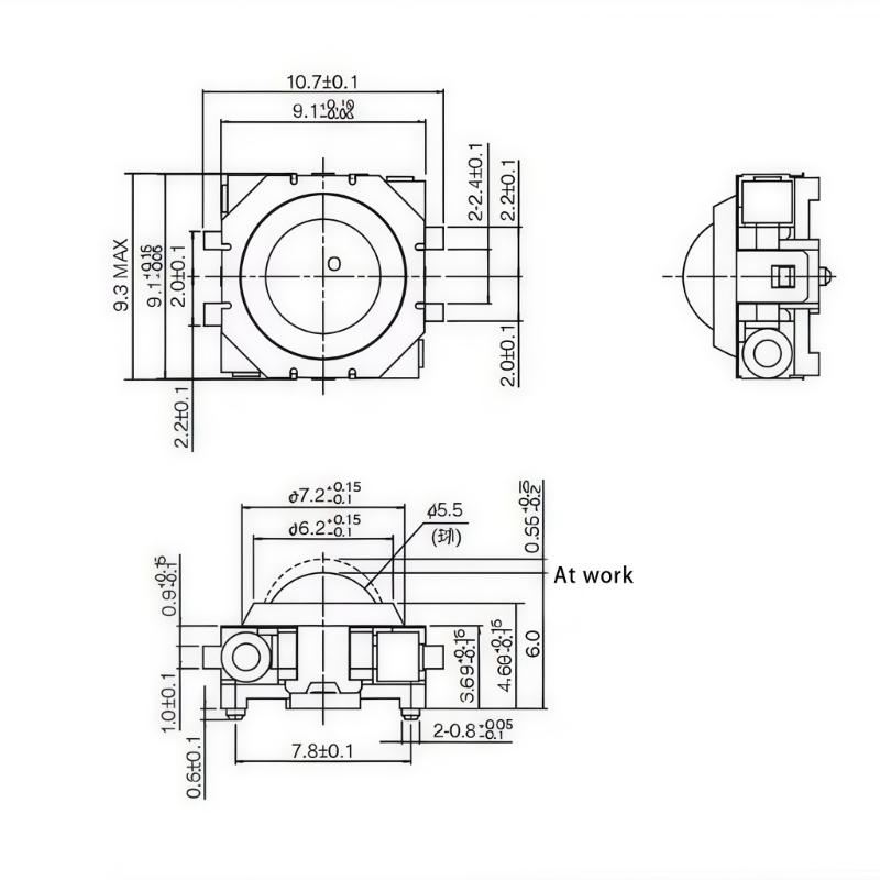 EVQWJN007 Trackball Navigation Key For Dedicated Smartphones With Robust Performances And Simple Installation Guide