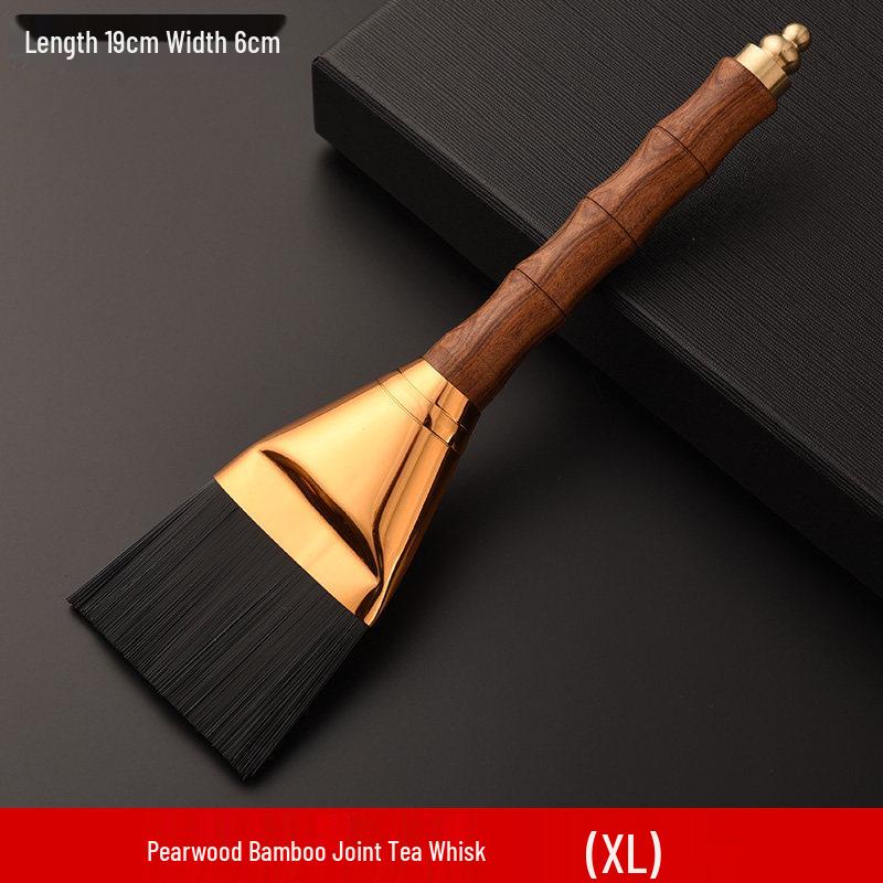 

Non-Shedding Bamboo Tea Brush & Ebony Tea Water Scraper Set