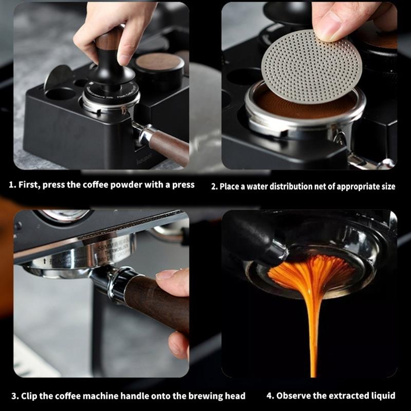 304 Stainless Steel Coffee Filter Fine Mesh Reusable For Espresso Maker Dishwasher Safe Sustainable Coffee Accessories