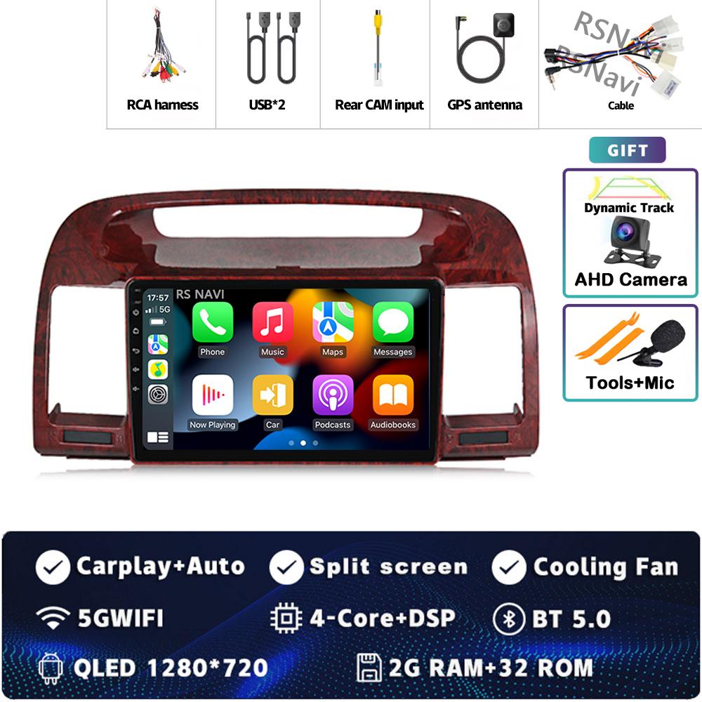 

Android 14 Carplay автомобильное радио для Toyota Camry 5 XV 30 2001 2002 - 2006 Мультимедиа Видео Плеер Навигация GPS Стерео 2Din DVD BT