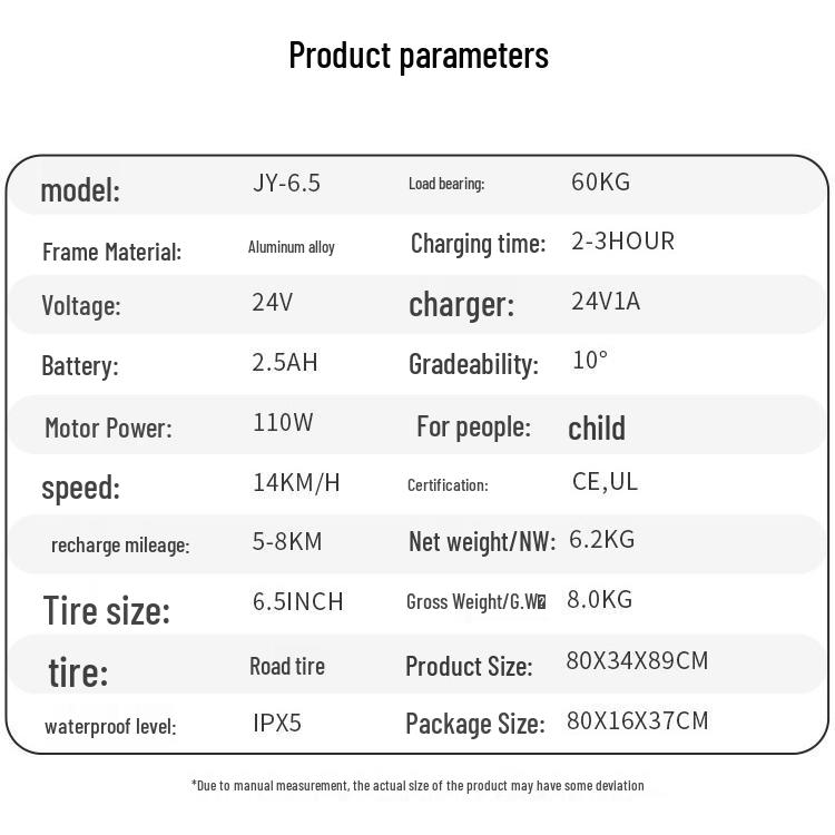 Electric Two-Wheel Children's Scooter - Commuter Toy